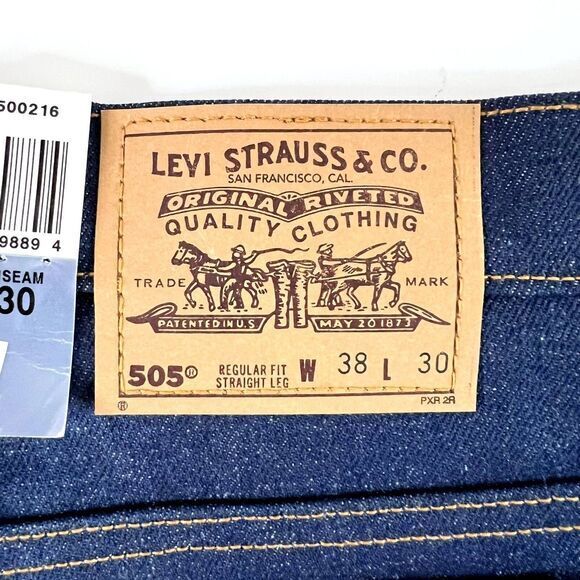 Vintage‎ Mens Levi's 505 38 X 30 1997 Dead Stock USA Y2K 90s - Picture 5 of 16